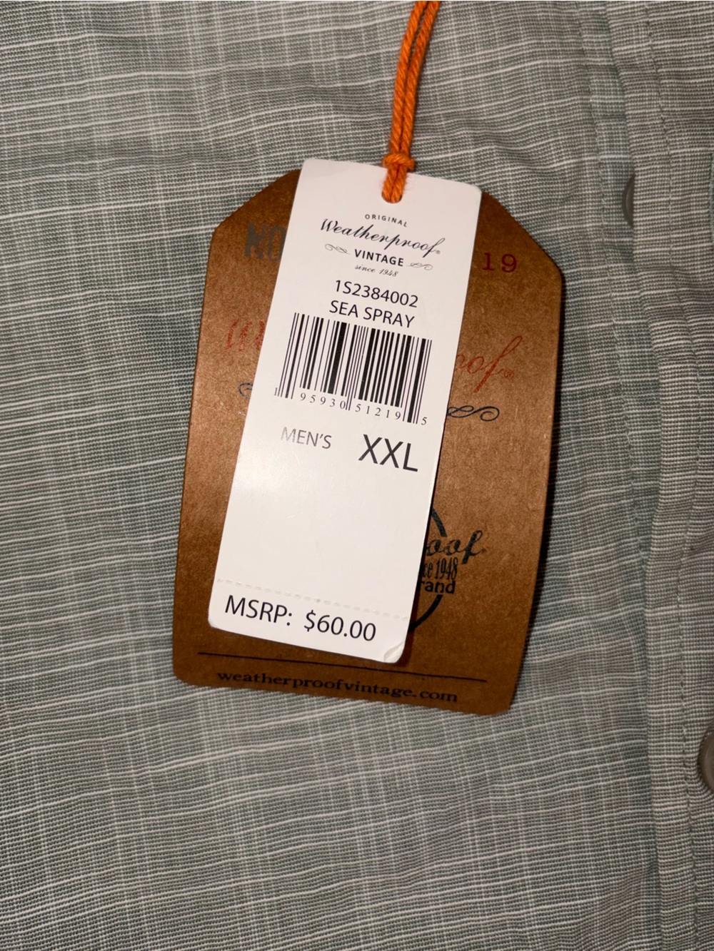Men's Lightweight Button-Up Shirt - Light blue - Picture 2 of 3